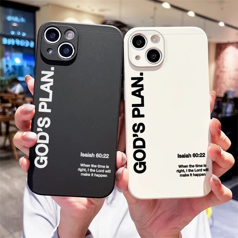 Phone Cases Quotes - God's Plan Jesus Bible Verse Quote