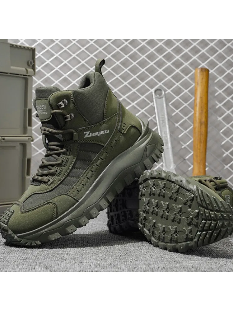 Merkbescherming 2026 nieuwe heren lichtgewicht antislip ademende slijtvaste hardloopschoenen sportmode veelzijdige casual schoenen - afbeelding 2