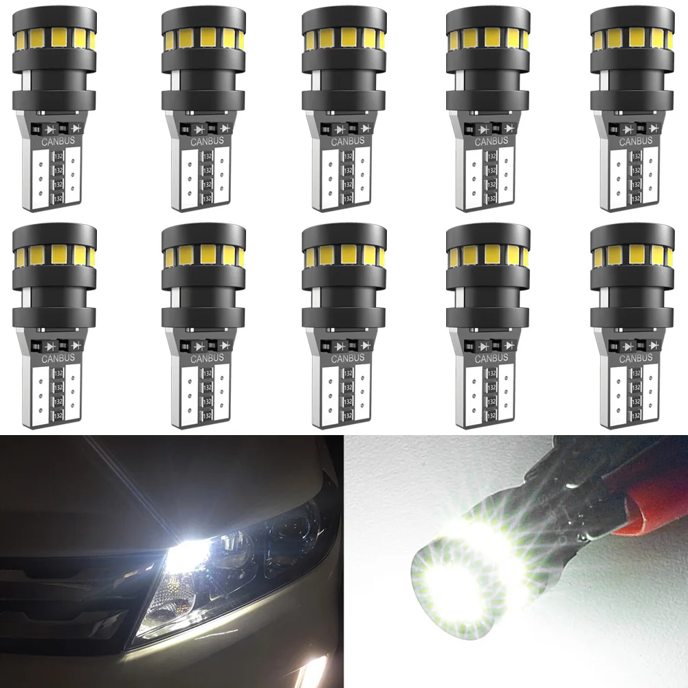 10x LED W5W Canbus T10 Car Interior light for Land Rover v8 discovery 4 2 3 x8 freelander 2 defender A8 a9 for Land Rover v8 dis