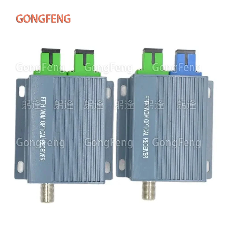 

New FTTH CATV WDM Passive Receiver MINI Optical Node Networks Fiber Optic Media Converter Equipment SC APC Connector Wholesale