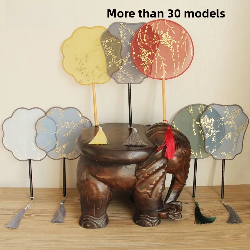 Gold Emed Round Han…