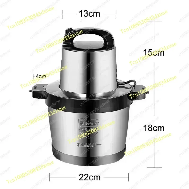 For Cassava Plantain Yam Pounding Machine Stainless Steel Pounder Fufu Maker African Household Kitchenware 6L