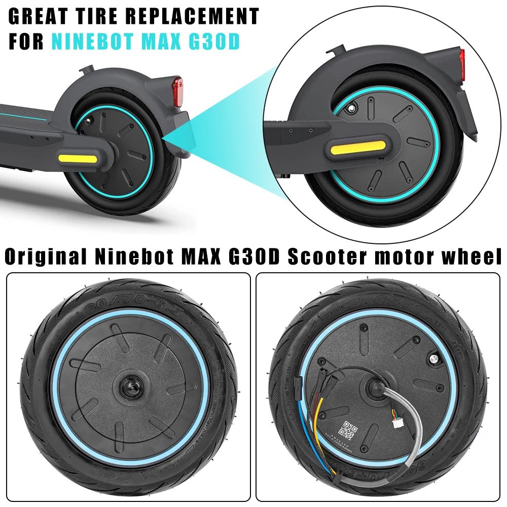 350W 36V Original Engine Motor For Segway Ninebot Max G30D Electric Scooter 10 Inch KickScooter Motor Wheel Assembly Accessories