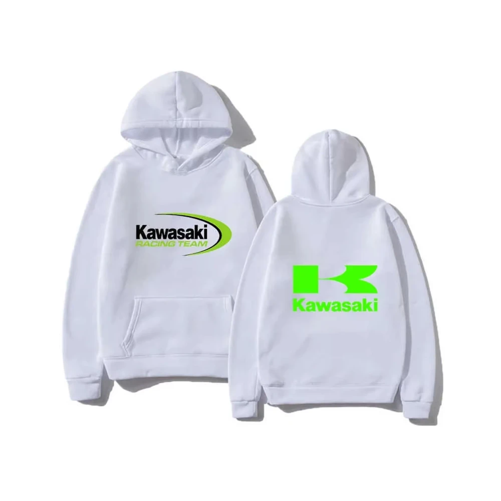

Мотоциклетный пуловер с логотипом Kawasaki, уличная одежда для взрослых, мотоциклетные толстовки унисекс с капюшоном, пуловеры, спортивный костюм, одежда 2025