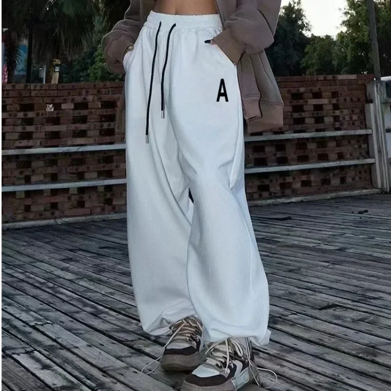 Autumn Winter Women Cargo Pants American Style High Waist Fashion Streetwear Loose Wide Leg Pants Female Hip Hop Sweatpants Y2K