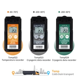 Bluetooth USB Temperature Data Logger TempU06 Temperature Recorder PDF Report Ultra Low Temp Monitor Logger for Cold-chain