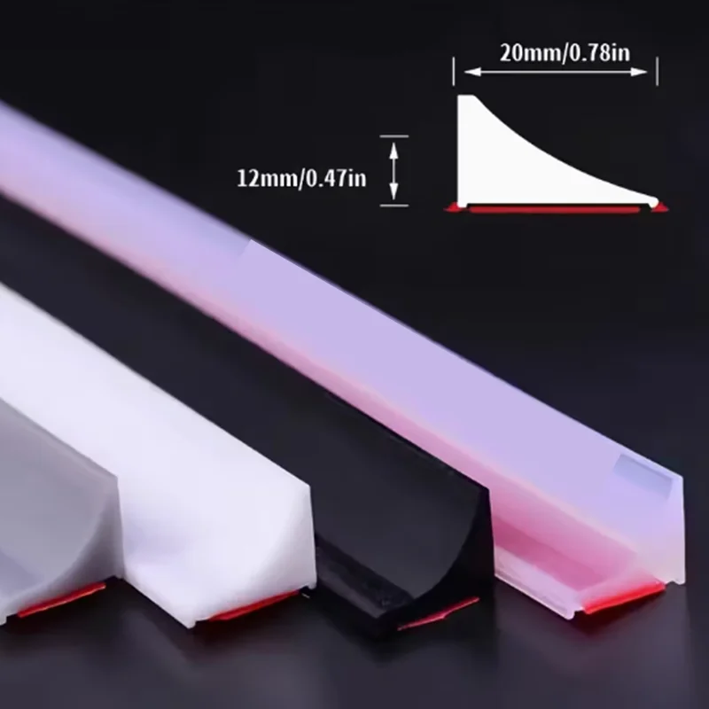Kitchen Water Retaining Strip Silicone Self-adhesive Door Seal Retaining Strip Separation Shower Dam Barrier Bathroom Accessory