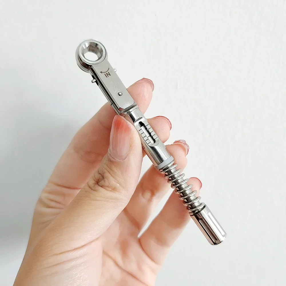1pcs Dental Oral Implant Torque Wrench Ratchet Universal Multiple Implant System Stainless Steel Wrench Screwdriver Repair Tool