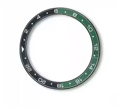 Stainless Steel Alloy Bicolor Black and Green  Bezel with Chip-Activated Dial and Bezel for Xiaomi Watch S3 s4