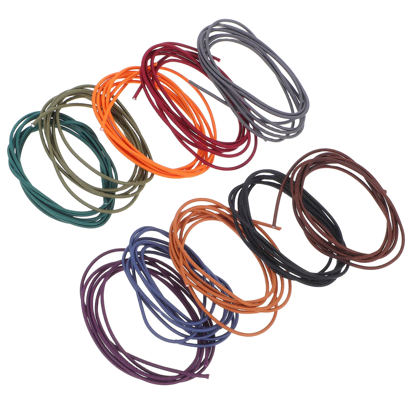 

10pcs Nylon Rope Elastic Bands Travelers Notebook Straps Planner Craft Supplies Binder Gear Outdoor Use