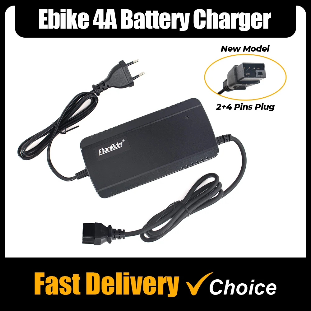 

Electric Bike Lithium Battery 4A Fast Charger 42V/54.6V/58.8V 2+4Pins Battery Pack Charger for Ebike Battery 36V/48V/52V Euro