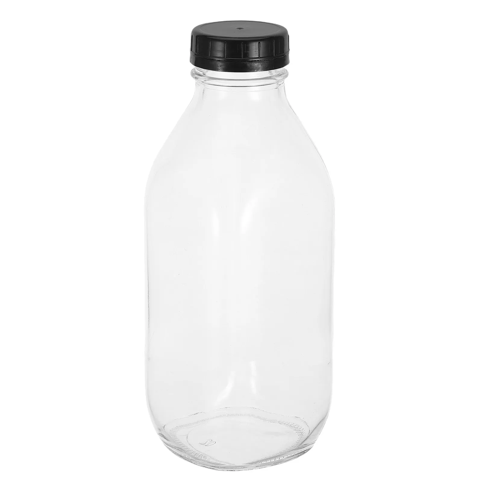 Glass Milk Bottles 400Ml Amber Tinted Light Resistant Liquid Storage Bottles for Milk Juice Kombucha Fermentation