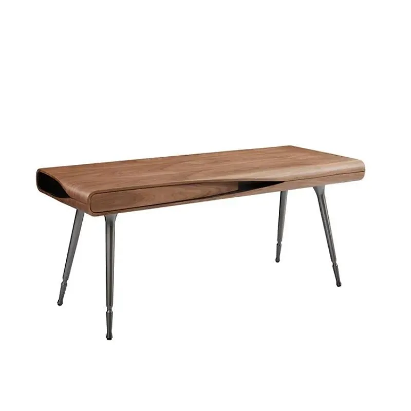 Modern Wooden Desk with Drawers and Storage Space for Laptop Study Furniture