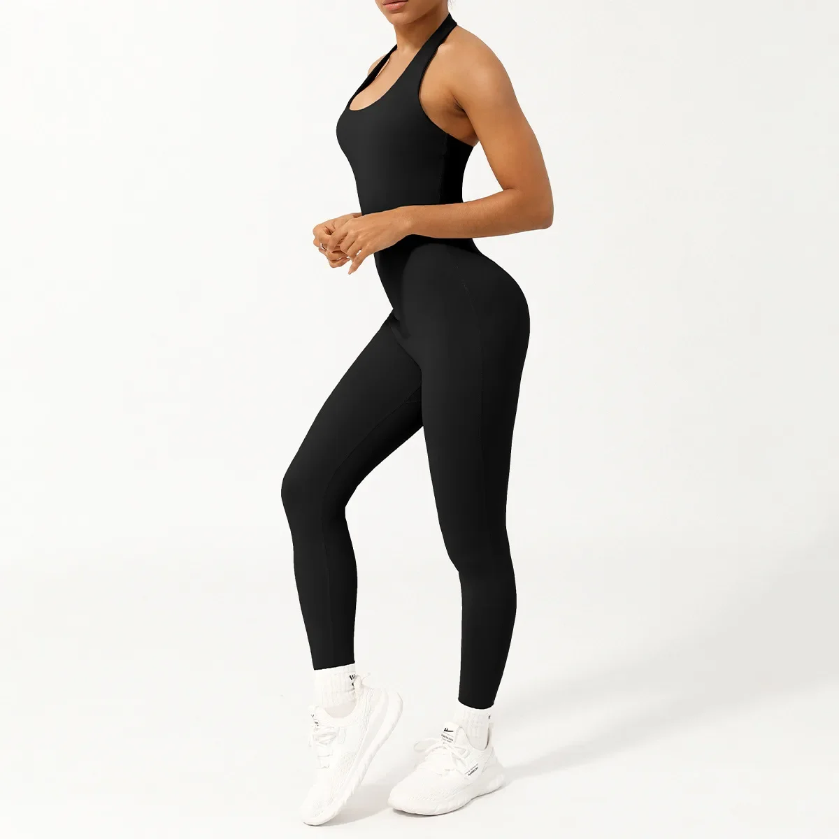 버터 플라이 소프트 체육관 요가 정장 여성 솔리드 컬러 슈퍼 스트레치 러닝 점프 슈트 통기성 빠른 드라이 운동복 스포츠웨어