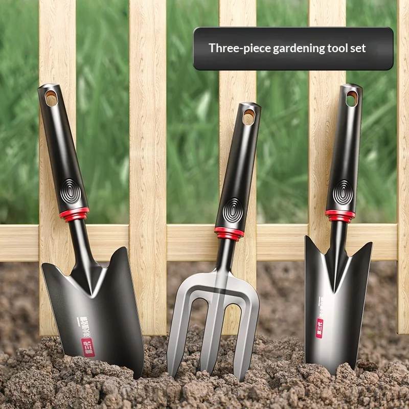 Gardening Hand Tools Soil Shovel Dual-Purpose Nail Rake Hoe Three-Claw Rake Five-Tooth Rake Small Hoe Flower Shovel WeedingBeach