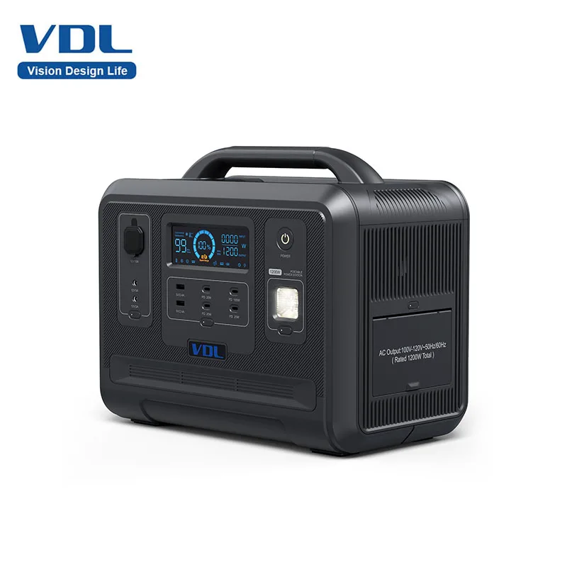 VDL HS1200 1200W พาวเวอร์สเตชันพกพา 960Wh รองรับเครื่องใช้ไฟฟ้าหลากหลาย ใช้ได้จริงในชีวิตประจำวัน