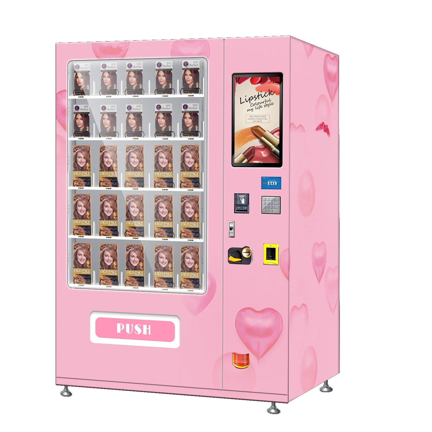 FOODLINE Customized Vending Machine Europe Quality Standard for Women Girls False Lashes Automated Retail Beauty System