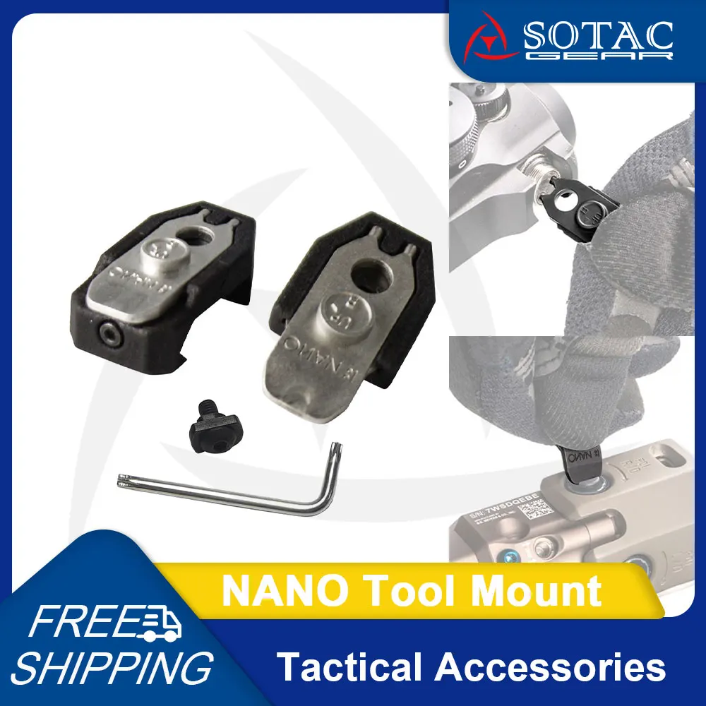 SOTAC GEAR Tactical Tool Multi Functional NANO Tools with NANO Carrier Outdoor Hunting Accessories