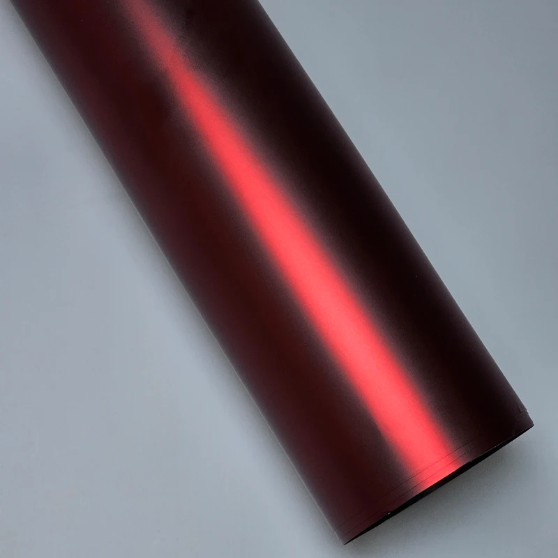 PET Romance Red Vinyl Wrap Car PET Romani Red Vinyl Wrap Stickers for Car Film Cover matte metallic  for Motorcycle accessories