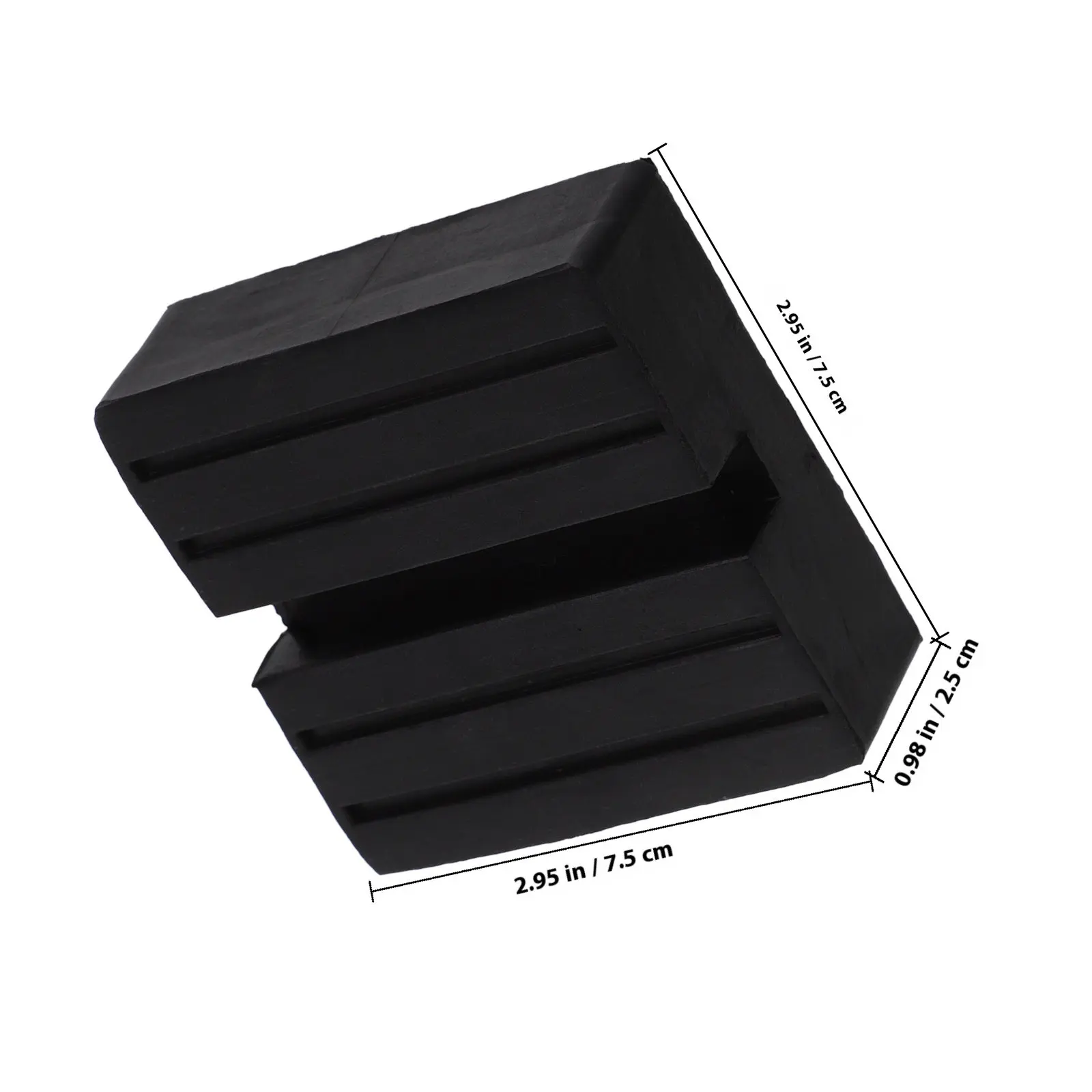 Universal Jack Rubber Pad Square Shape Anti-Slip Car Lift Block Pinch Weld Side Frame Rail Protector Support for Auto Truck
