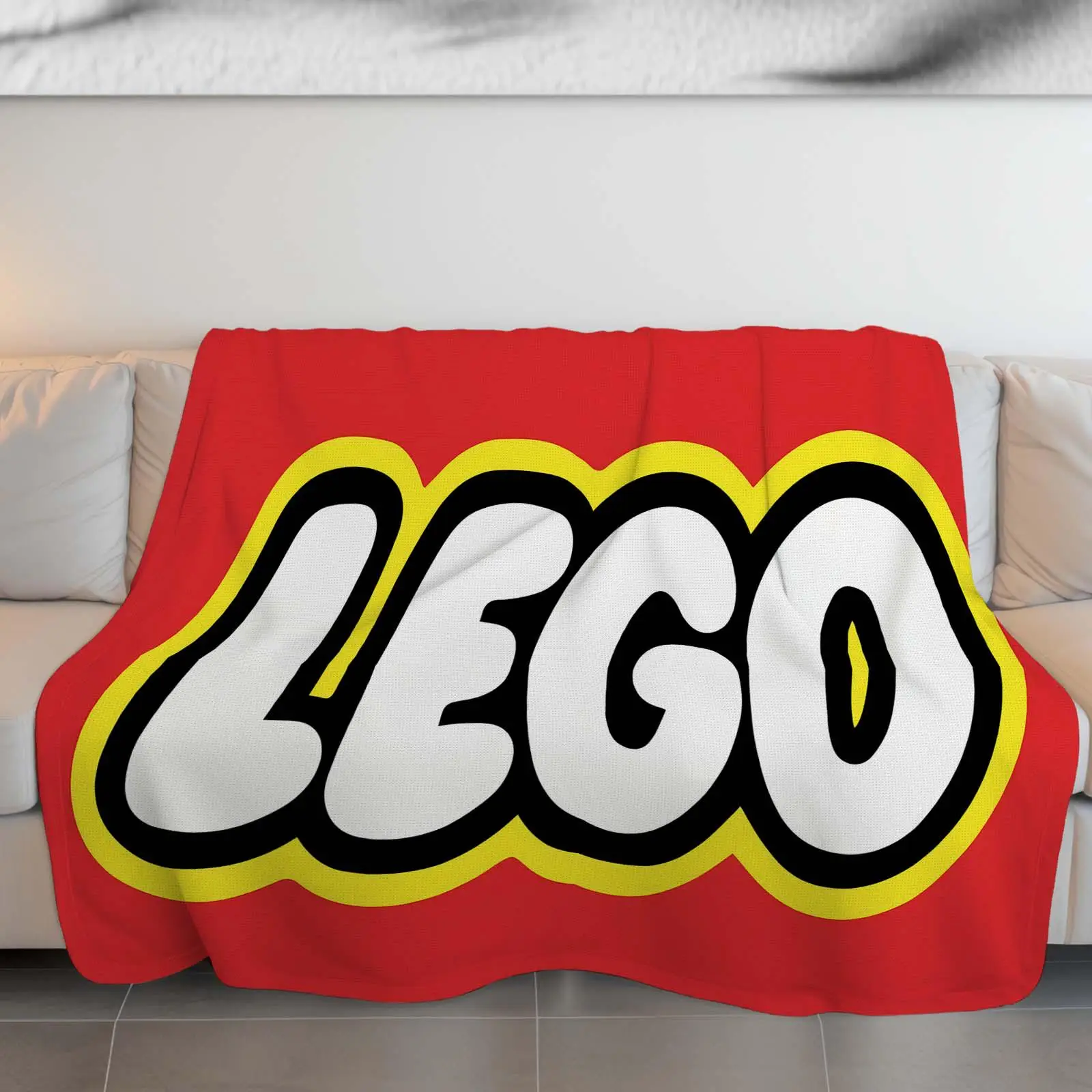 Brick Toy Blanket Building Blocks Throw Blankets and Throws Bedspread on the Bed Linens Home Sofa School Knee Halloween Custom
