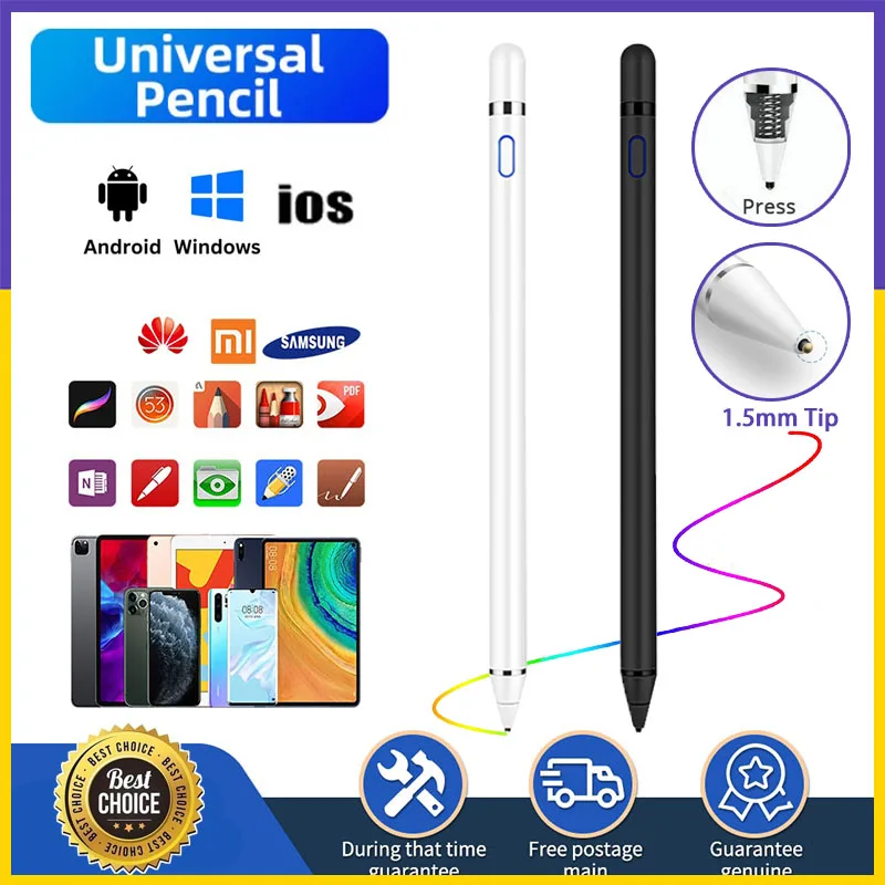 

【Fast Ship】Universal Active Stylus Touch Screen Pen Drawing Smart Capacitive Digital Pencil For IOS Android Tablet Phone