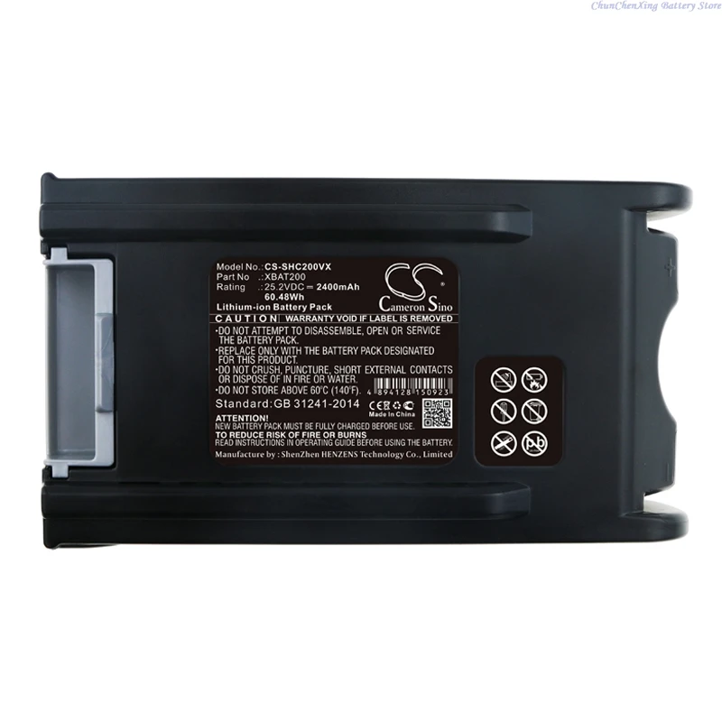 25.2V 2400mAh/3000mAh Battery XBAT200 XBAT200EU for Shark IC205 IC205CCO IC200C IF201 IF202 IF251 IF252 IF281 IF282 IF285 S9 S6