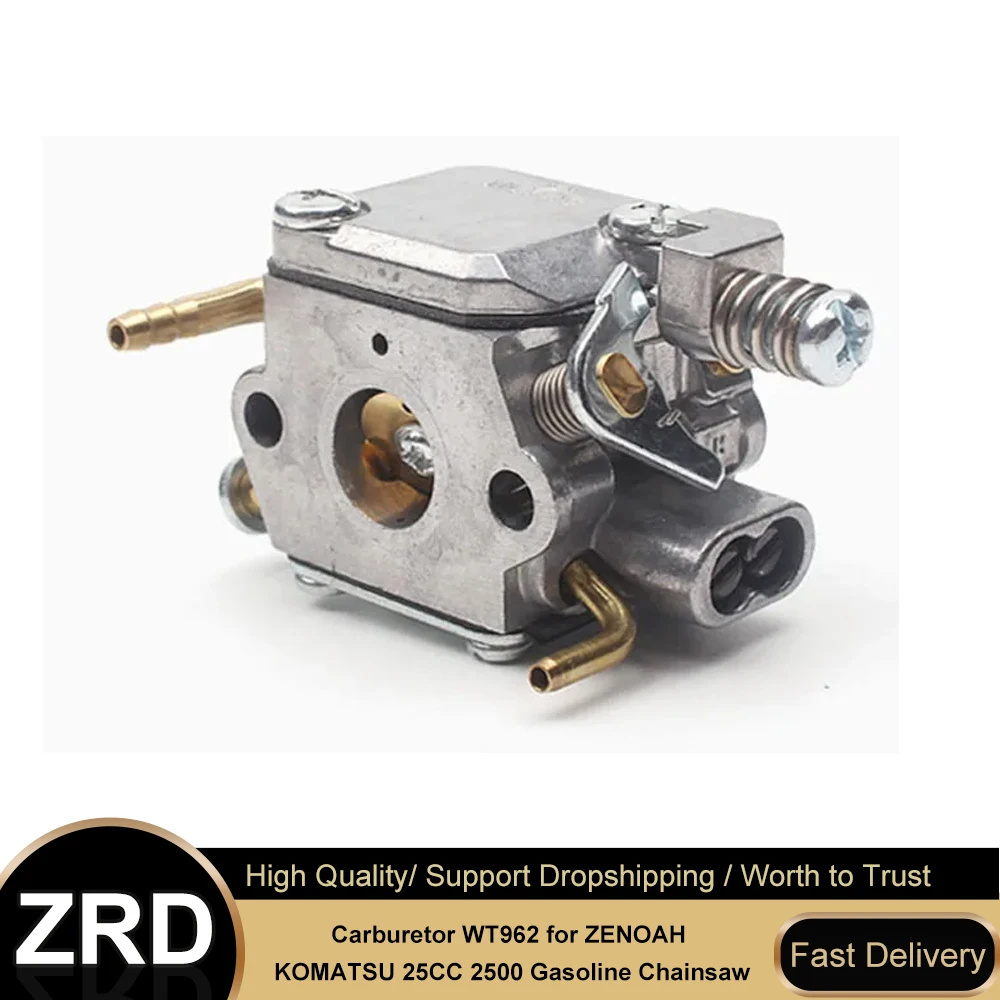 Replacement Carburetor for Zenoah 2500 Chainsaw - Walbro WT-962 Fits 25cc Engine