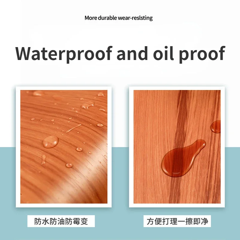 Thicken Waterproof Wallpaper Wood Grain Stickers for Kitchen Wardrobe Cupboard Table Door Furniture Waterproof Self Adhesive
