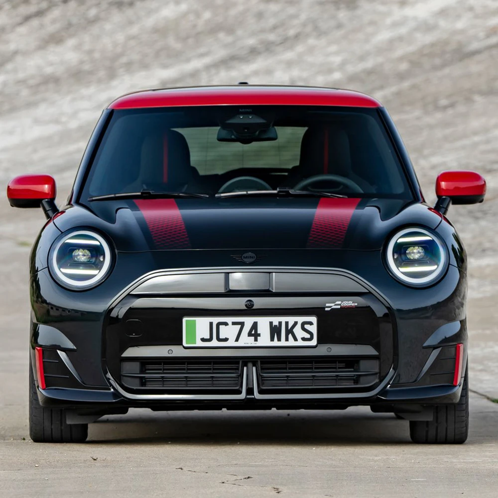 For MINI Cooper Electric J01 Hood Stripes High Quality Decal Vinyl Screen Printed Racing Stripe 2 PCS with Squeegee 2024-2026