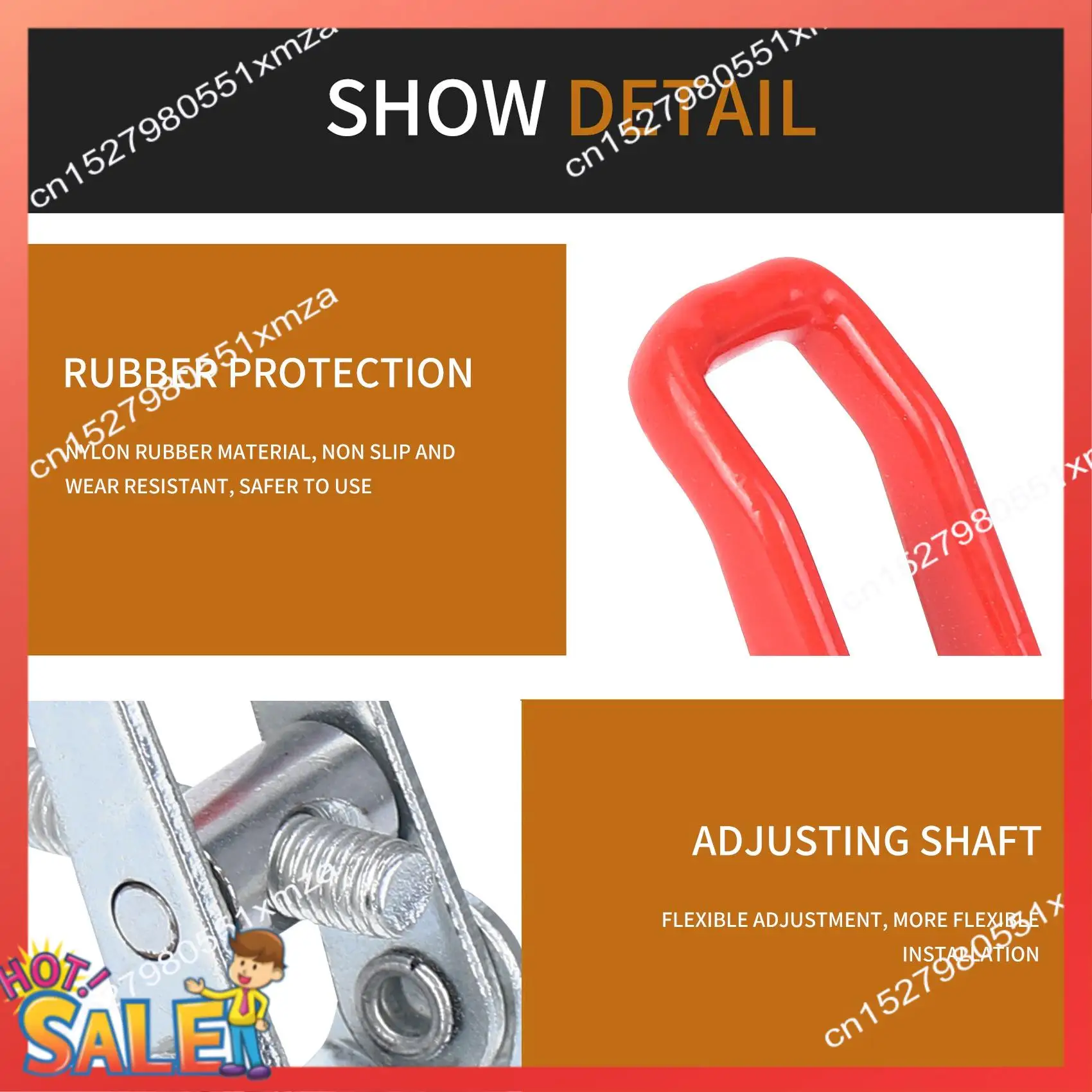 

ABCL Toggle Latch Clamp 4001 100Kg 220Lbs Holding Capacity 10 PCS