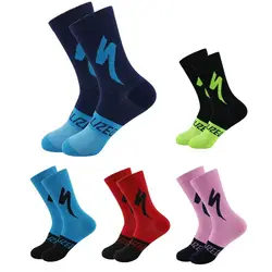 Calcetines de ciclismo antiolor para hombre y mujer, medias de alta calidad resistentes al desgaste, accesorios de fútbol para exteriores, 1 par