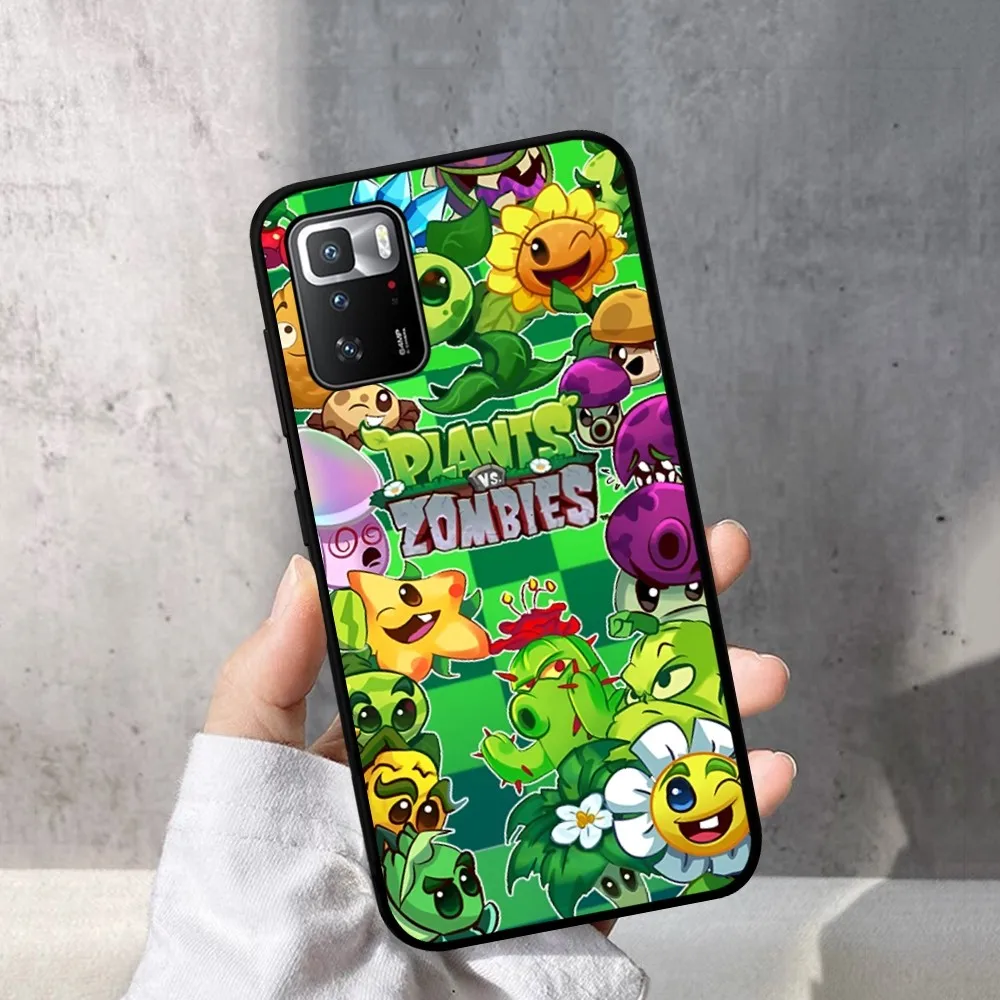 Game Plants Vs Z-Zombies Phone Case For Redmi Note 4 X 5 A 6 7 8 T 9 9S 10 11 11S 11Epro Poco M3 pro