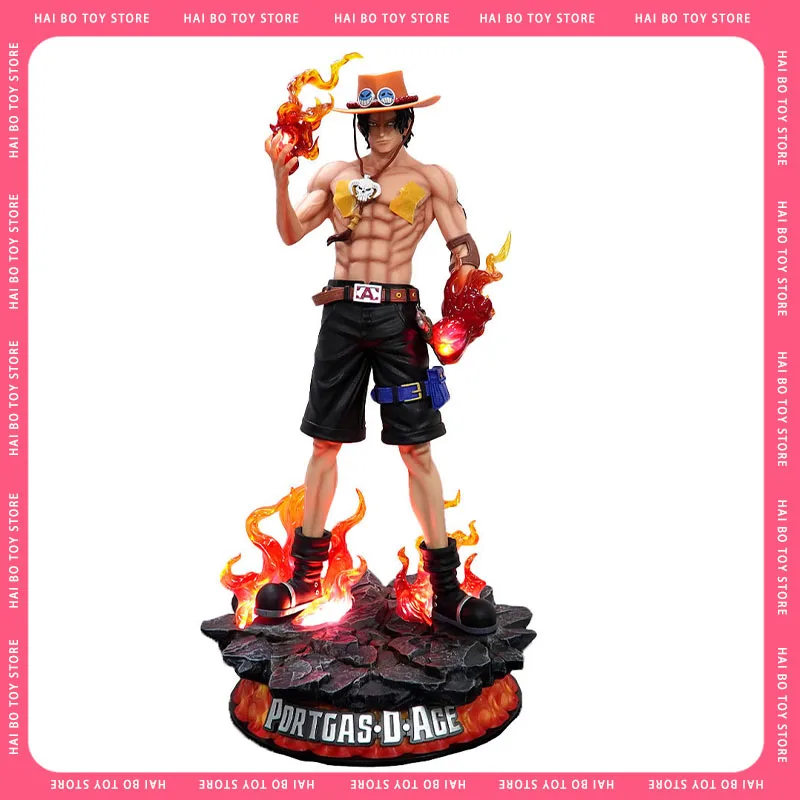 

One Piece Gk 70cm Figures Fantasy Third Anniversary 1/3 Ace Super Huge Collect Trendy Statue Anime Decoration Christmas Gifts