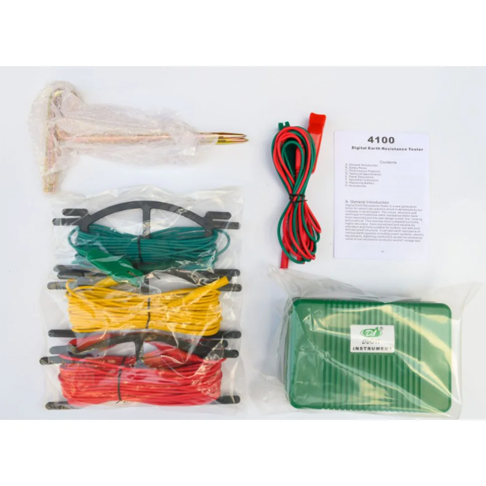 

DUOYI DY4100 Digital Resistance Tester Earth Ground Meter Multimeter with Higher Accuracy Power Systems Inspection Tool