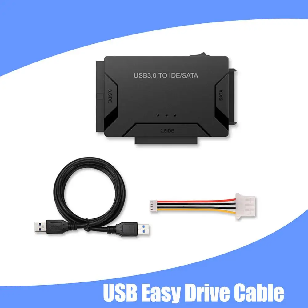 Adaptateur USB 3.0 vers SATA IDE 3 câble SMiTo, prise en charge des interfaces (2.5/3.5), convertisseur de disque dur SSD HDD externe pour PC