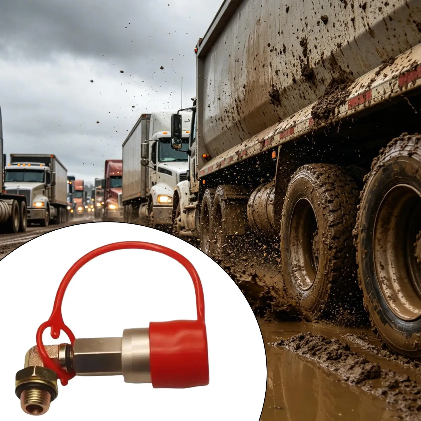 Heavy-Duty Truck Air Take Valve 90 Degree Brass Elbow Lockable Portable Inflation Intake Valve For Semi-Trailers Construction