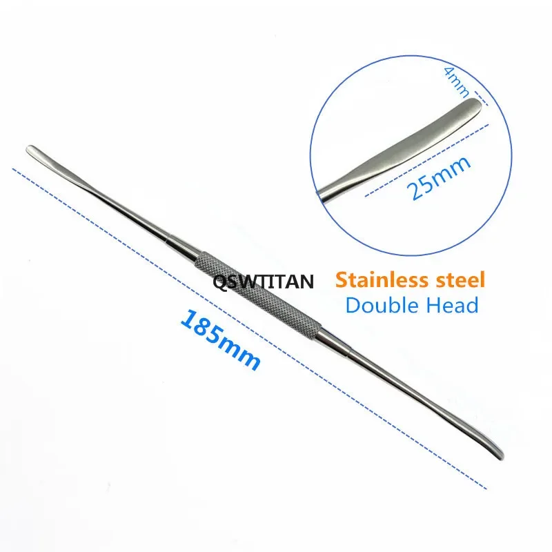 185mm Titanium alloy Freer periosteal elevator double-ended ophthalmic surgical instruments round handle