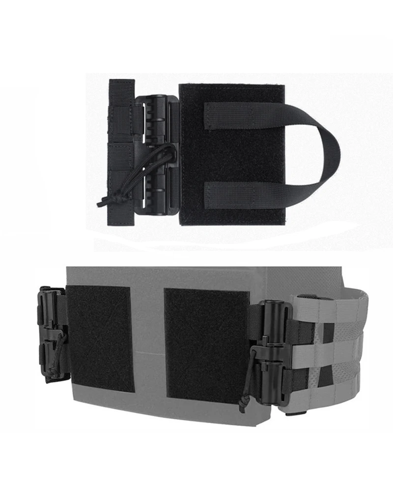 Tactical Vest Quick Release Set Single  Molle Quick Release Buckle with Hook and Loop Fastener for JPC CPC NCP XPC Vest