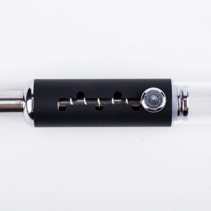 New Pipa Pipe Retractable Glass Dry Burning Pipe with Twisty Blunt and Piston Type Glass Pipe for Dry Herbs