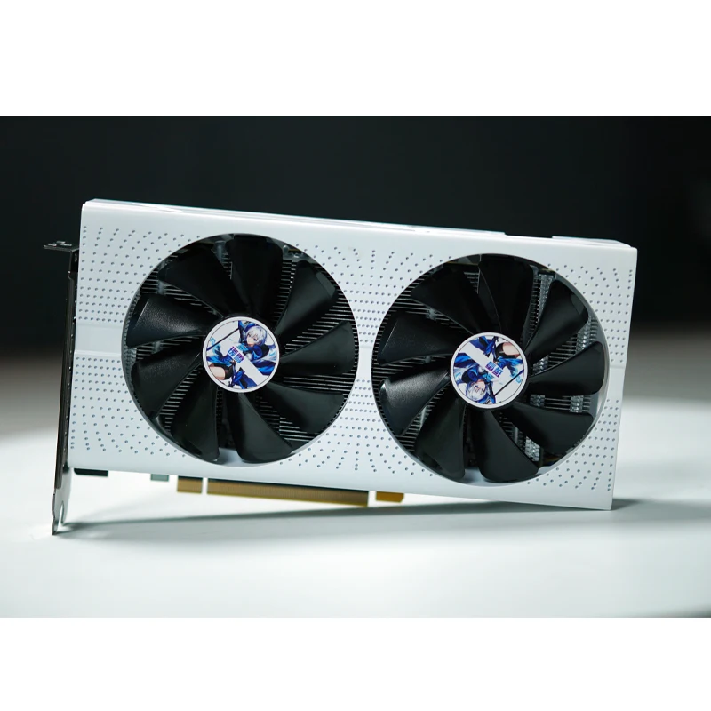 SOYO 그래픽 카드 AMD RX580 8GB 게임용 GDDR5 256 비트 PCI 익스프레스 3.0 × 16 Radeon GPU 컴퓨터, 비디오 8 핀