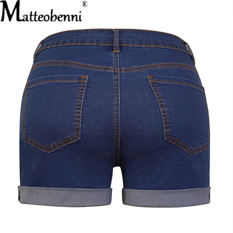 Sexy hohe Taille Crimp ing Hip Lift Frauen kurze Jeans Sommer Mode Stretch Denim Shorts neue lässige Push-up Vintage Street Shorts – Detail 9