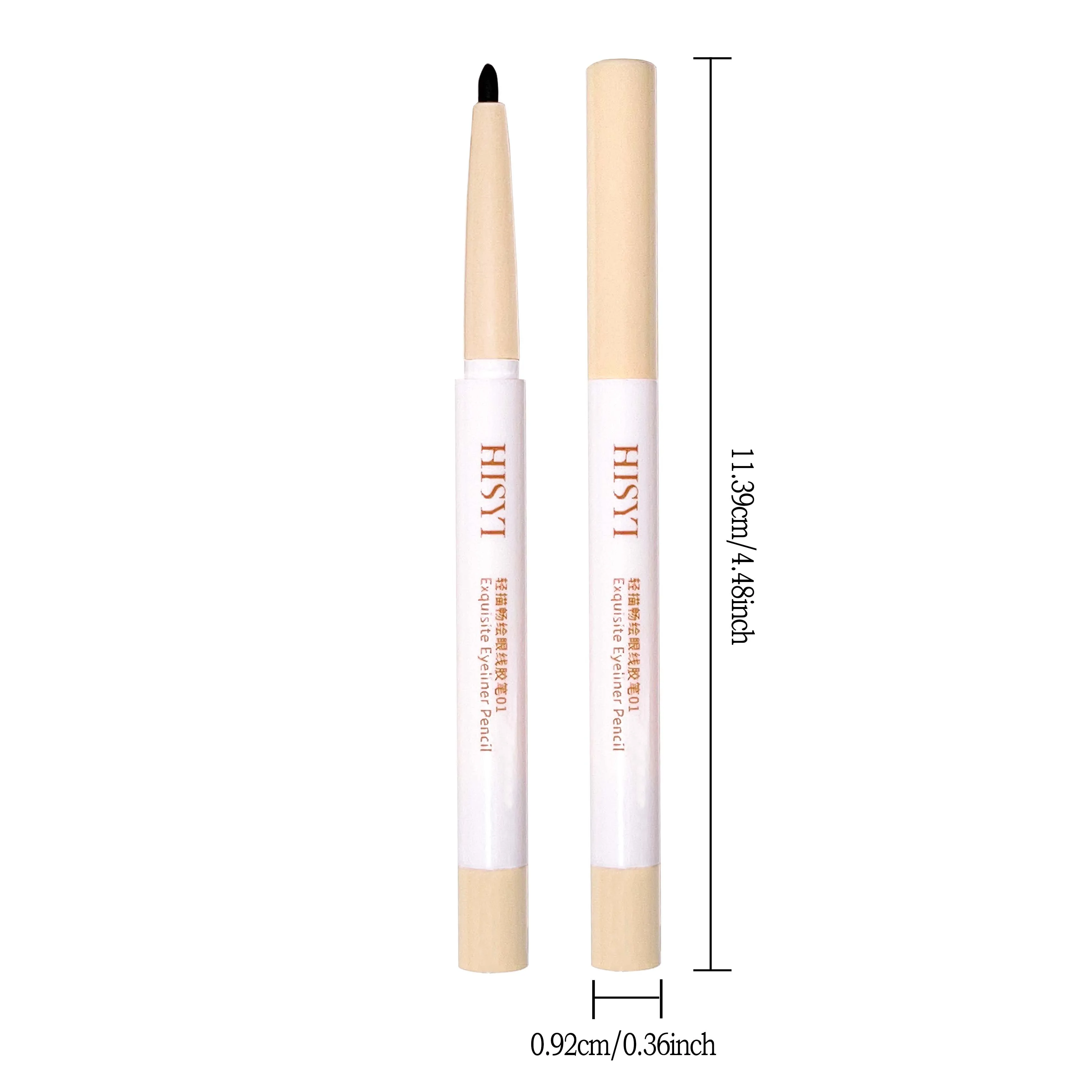 HISYI Wasserfester, langlebiger, wischfreier Eyeliner, geeignet für Anfänger und einfach zu bedienen, natürlicher Slim-Gel-Eyeliner