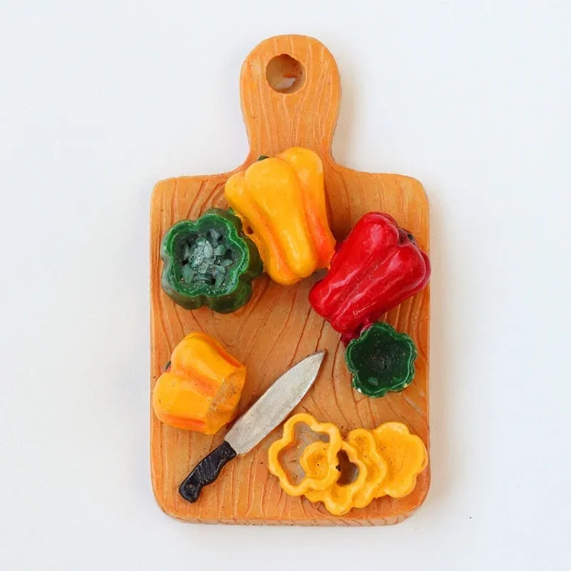 Magnets Aimant Fridge Magnets Ima de Geladeira 3D Simulation Vegetables Resin Magnetic Refrigerator Stickers Calamite da Frigo