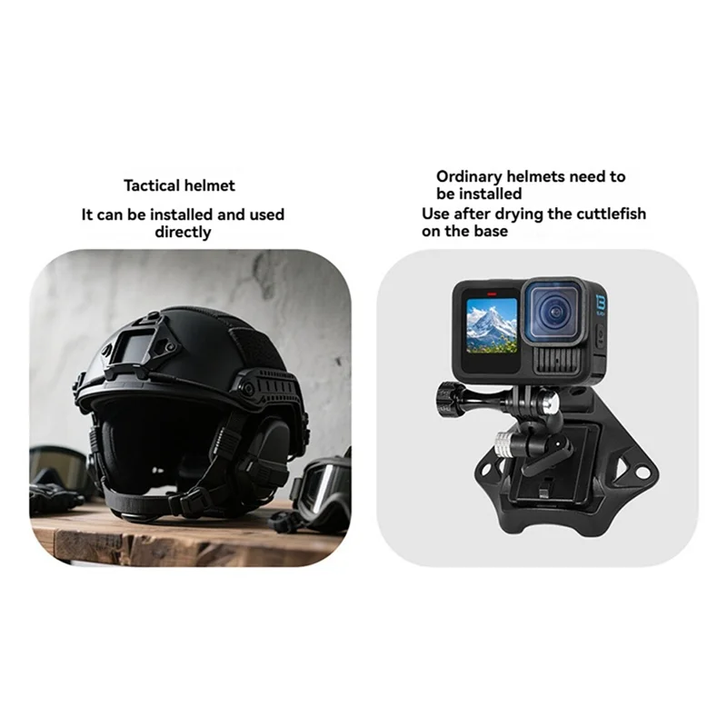 BNVN-основание для крепления шлема для шлема FAST, быстросъемная база для шлема с 3 головками, адаптер для Gopro 13 12/DJI ACTION 5/4/Insta360