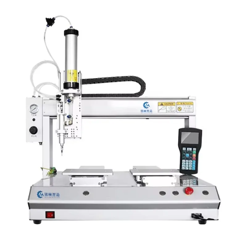 Automatic 300ML Silicone / Epoxy Resin / UV Glue Dispensing Machine With Syringe Needle Glue Dispenser