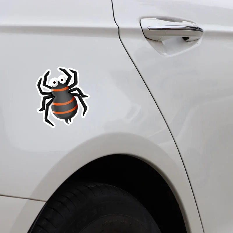 N271#13CM/17CM Spider Decor Car Stickers Waterproof Vinyl Decal Car Accessories Pegatinas Para Coche DIY Car Styling