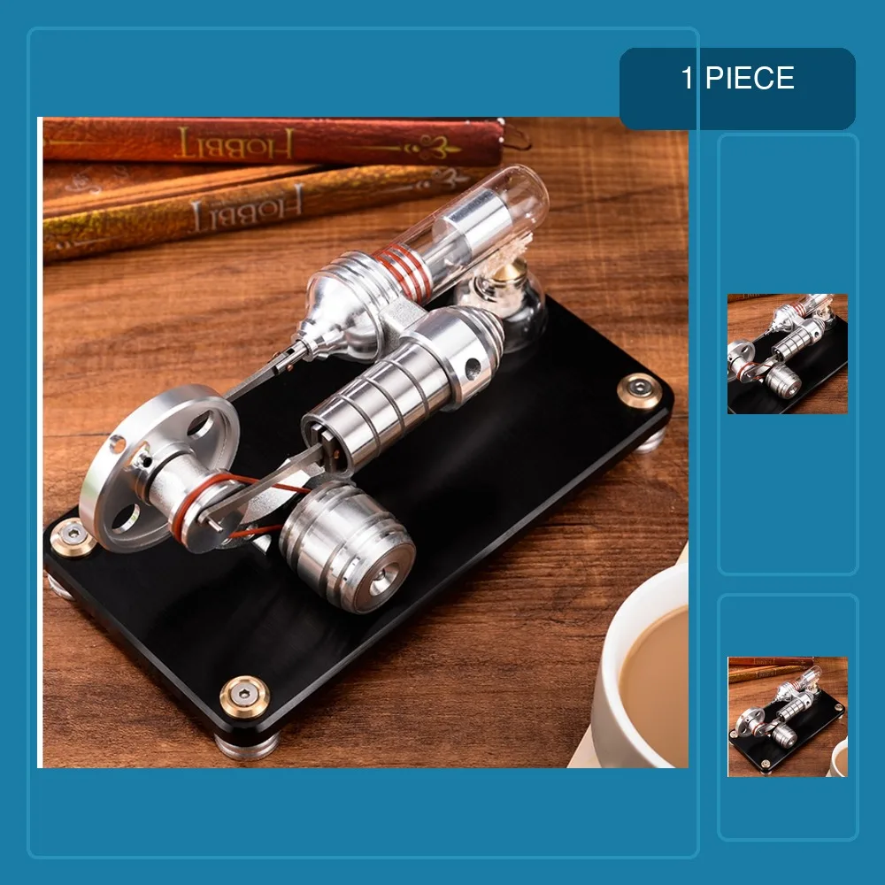New Boutique Stirling Engine Generator Micro External Combustion Engine Model Hysics Experiment Toy for Men children Gift