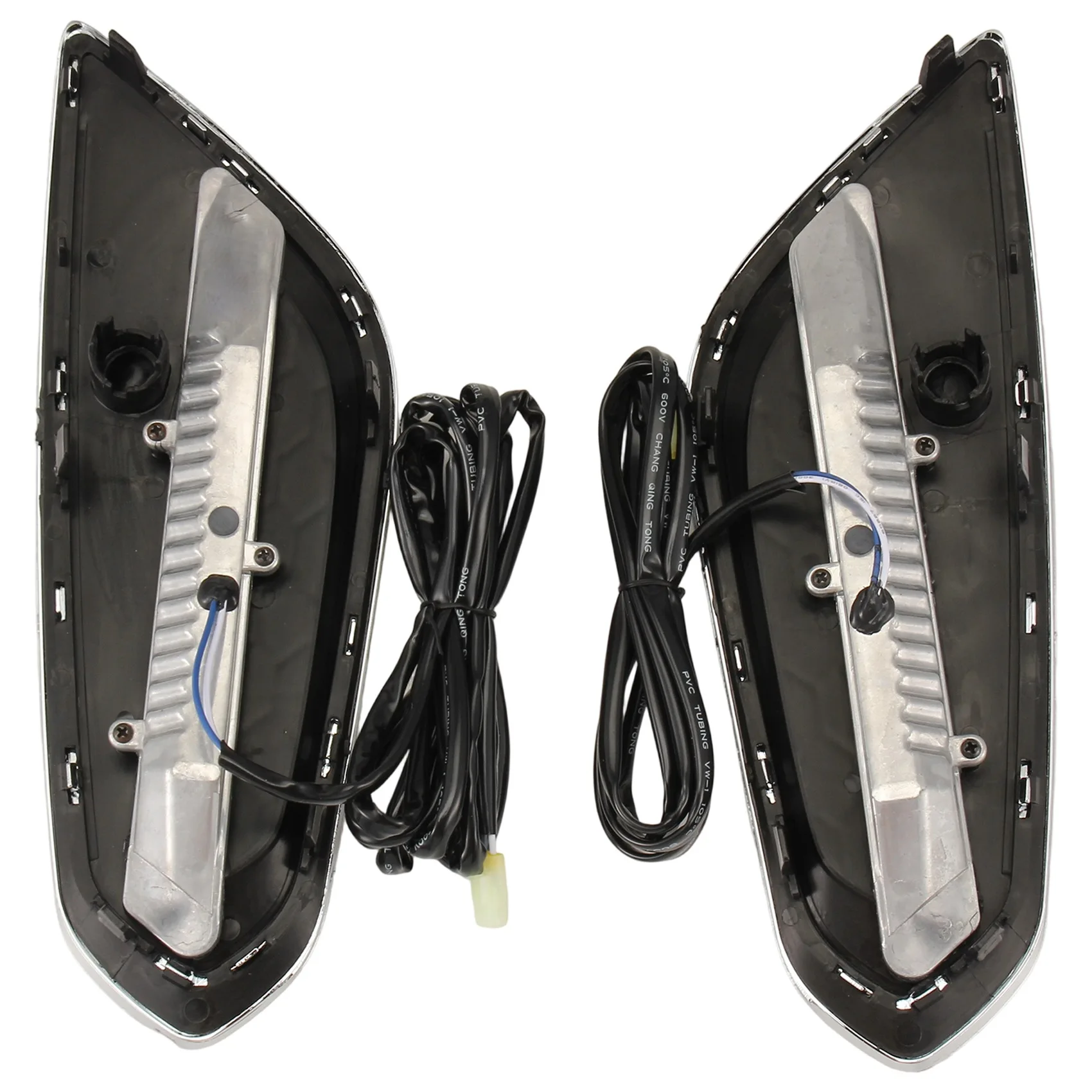 أعلى بيع سيارة DRL LED النهار تشغيل ضوء مصباح الضباب 1 زوج لفولفو S60 2009 2010 2011 2012 2013 ضوء النهار #4