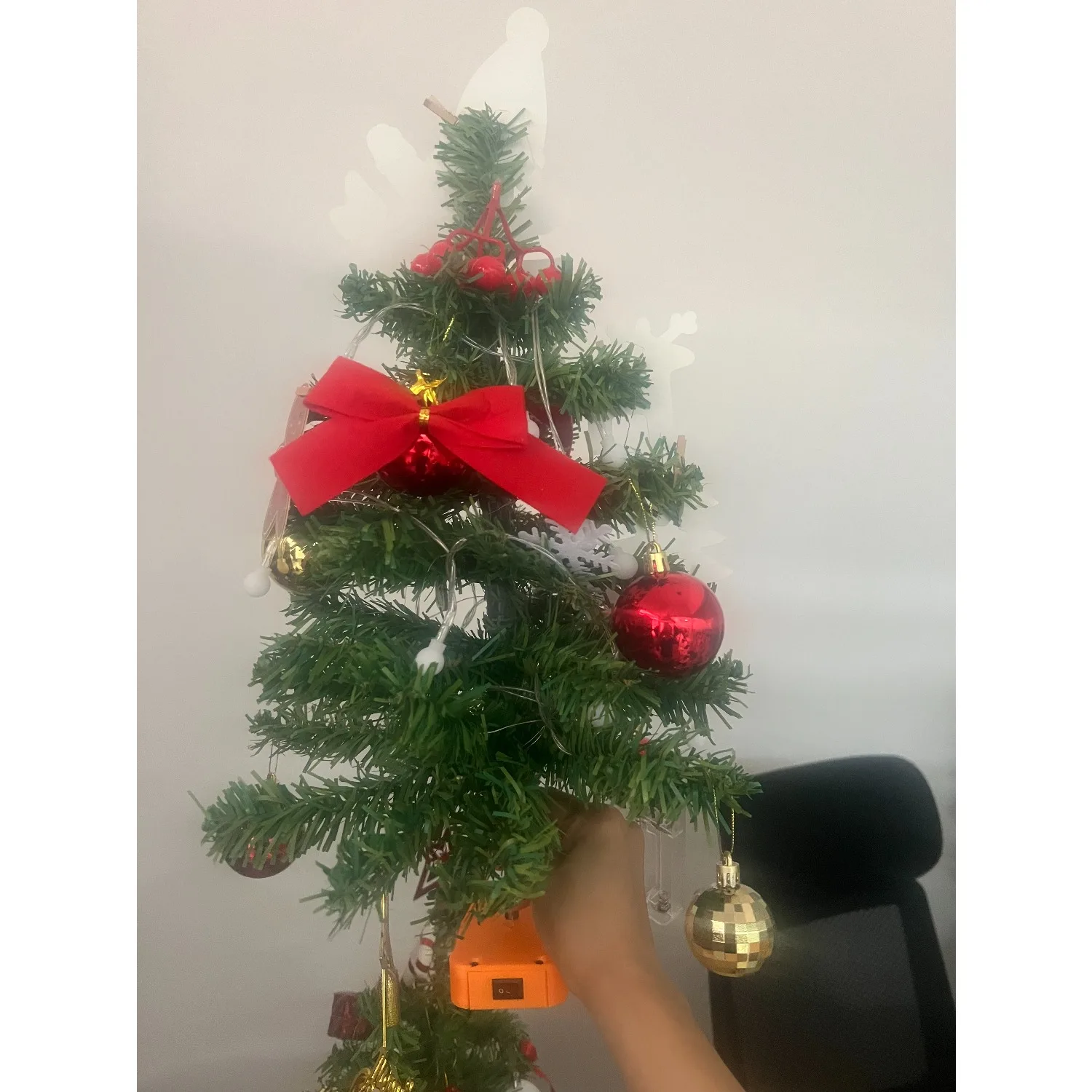 

DIY Xmas Party Christmas Tree For DeWalt 20/60V Li-ion Battery Holiday Party Decor Gift for Christmas New Year (NO Battery)
